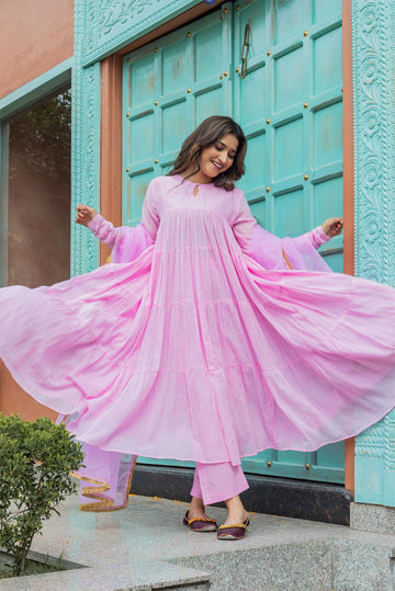 Gulaabo Mul Suit Set