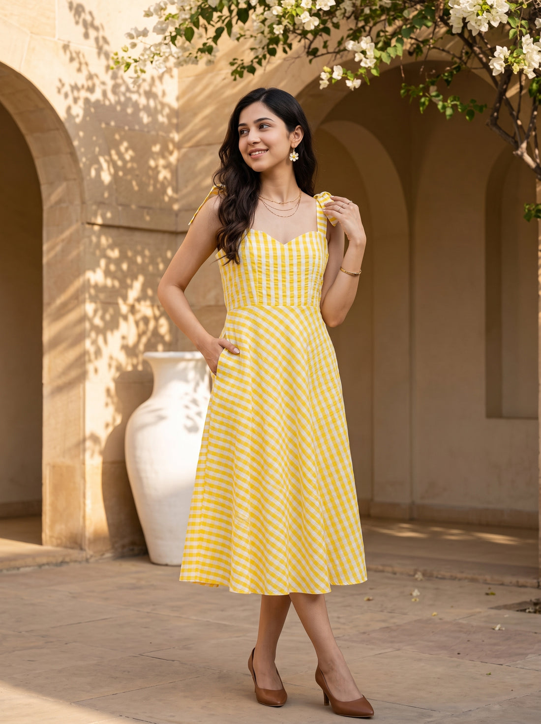 Sunshine Gingham Dress