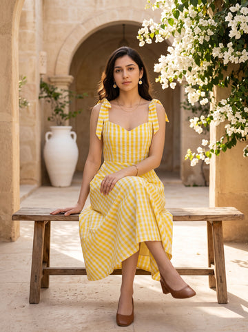 Sunshine Gingham Dress