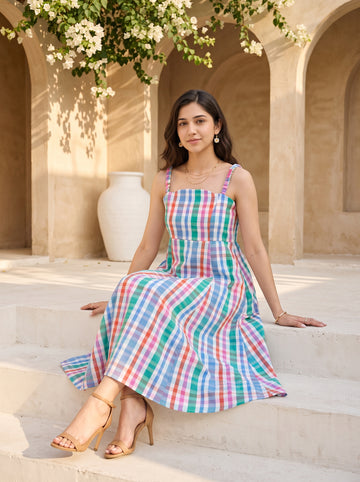 Summer Plaid Dress