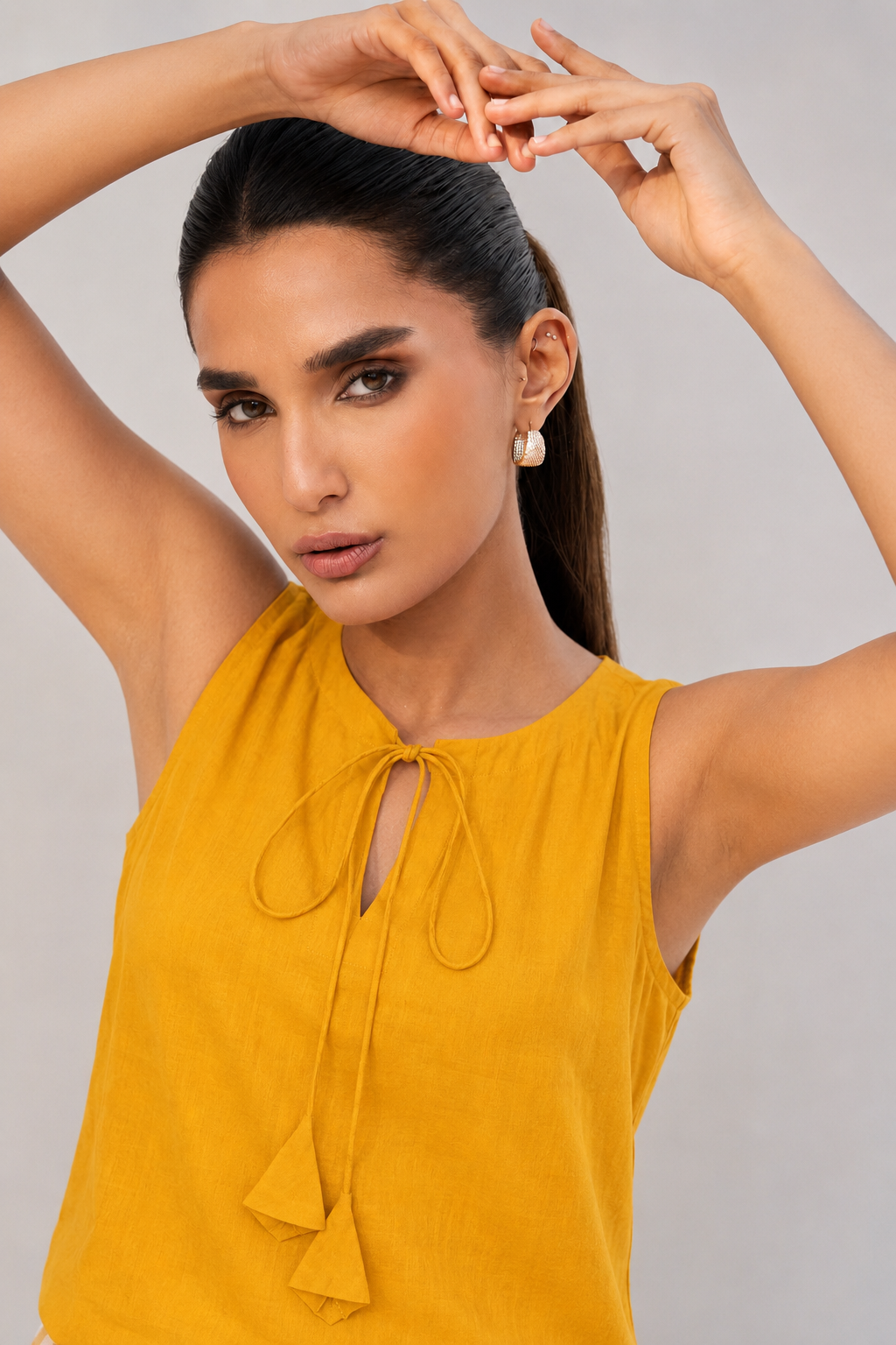 Ochre Checkered Set