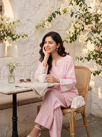 Blush Pink Farshi Salwar Set