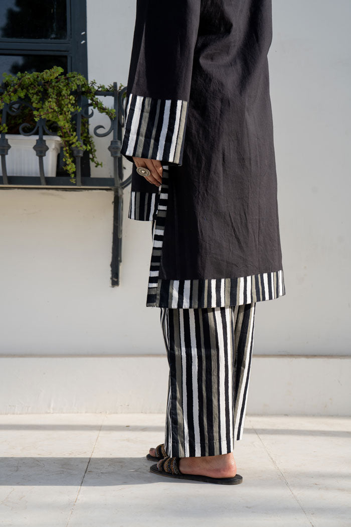 Black Stripes Coord Set